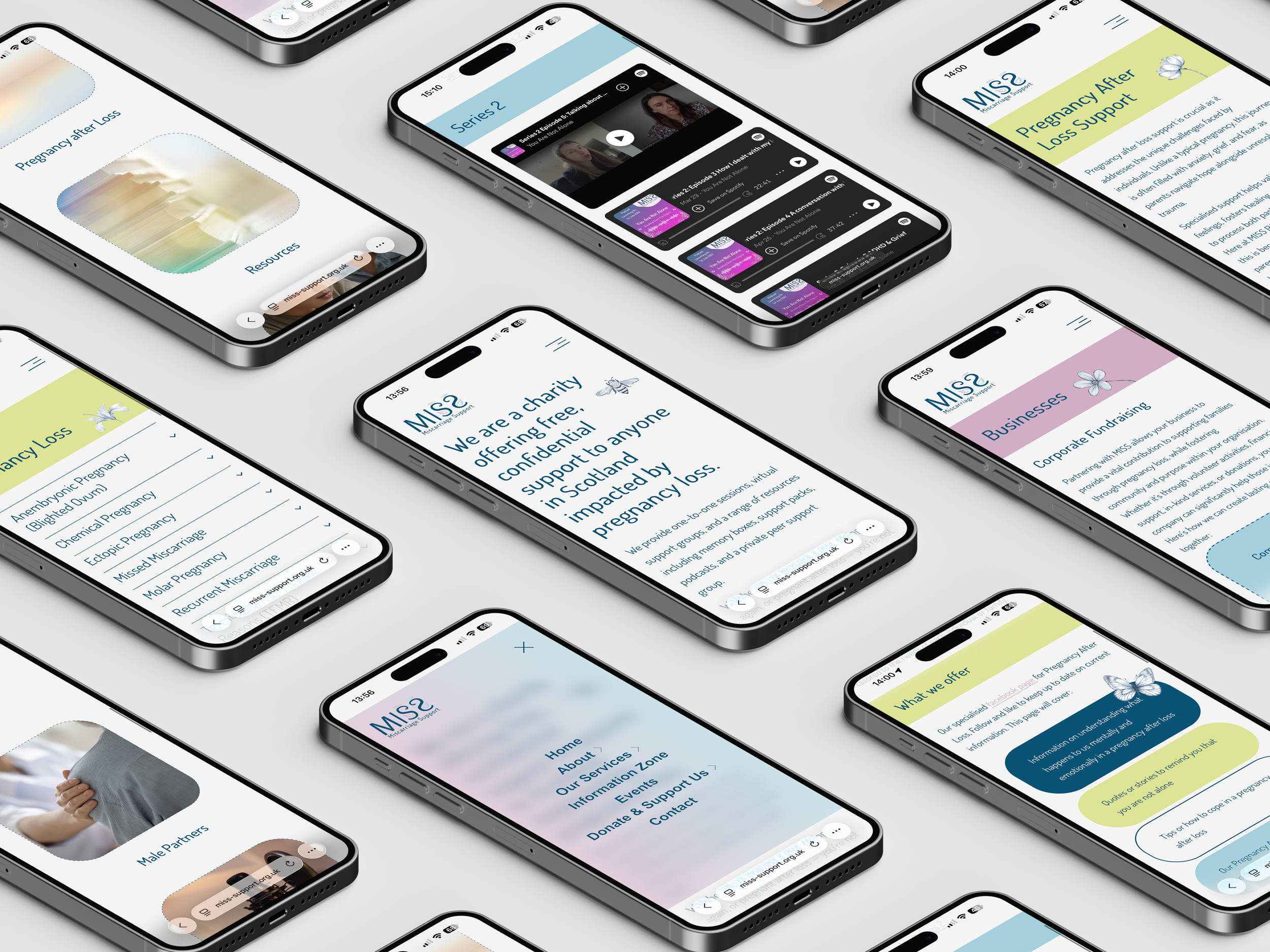 MISS website appearing on mobile phones