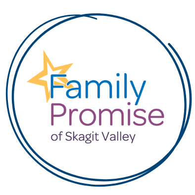 Logo for Family Promise of Skagit Valley with a yellow star and blue and purple text.