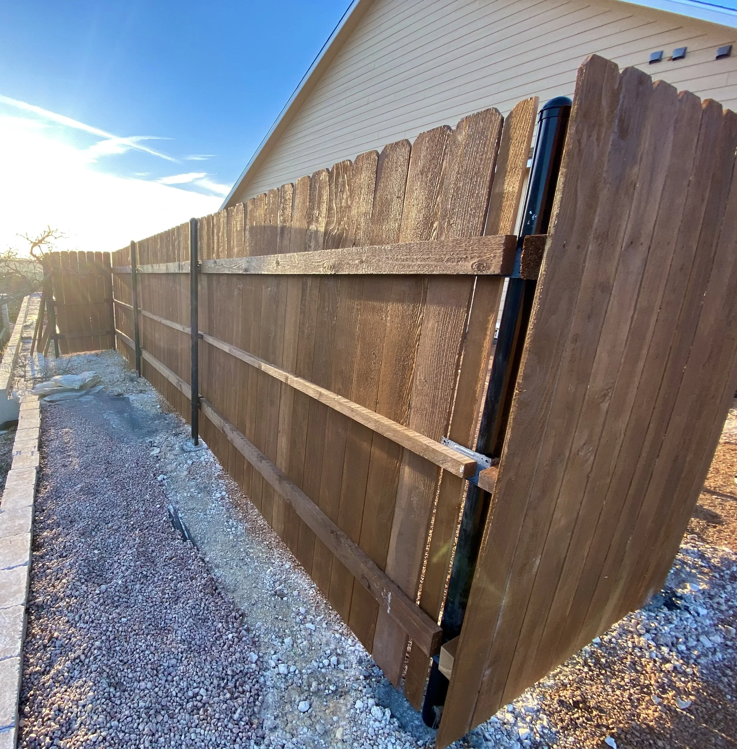 Painted Cedar Fence - Kerrville, TX
