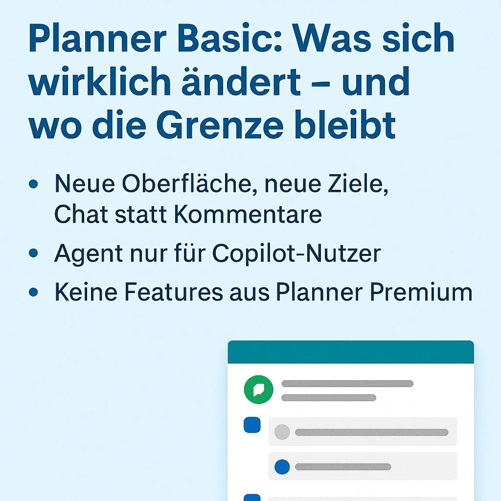 Planner Basic: Was sich wirklich ändert – und wo die Grenze bleibt