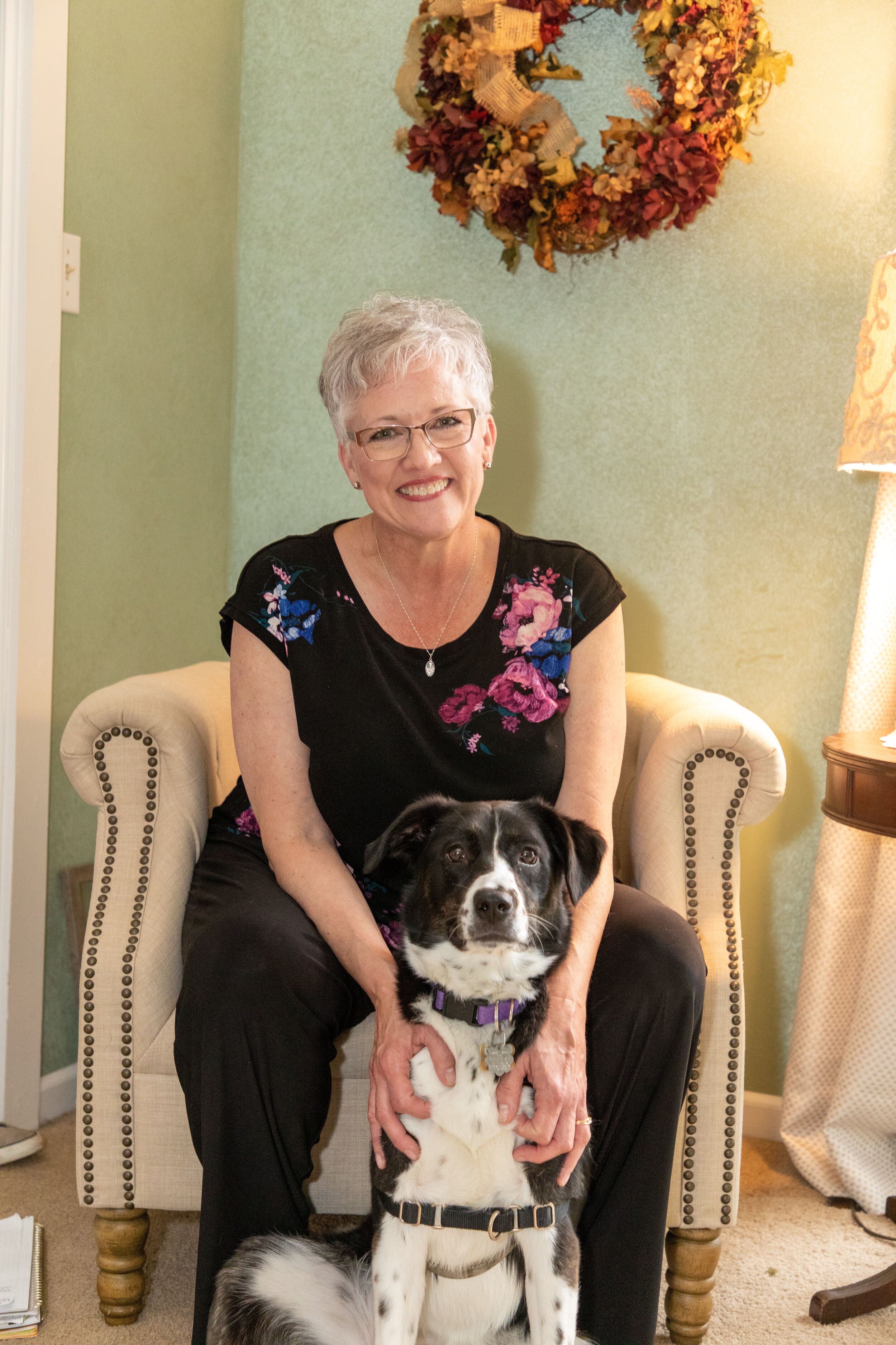 Lisa with her dog, Asti