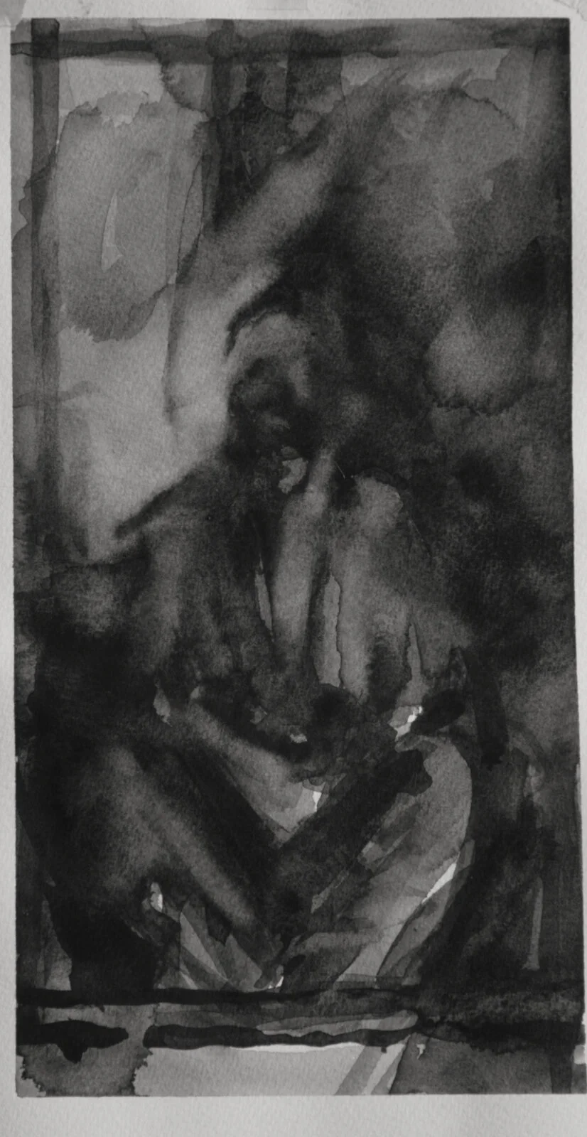 Watercolour on 300grm Cold Press Watercolour paper, NYSS, 250 x 125mm