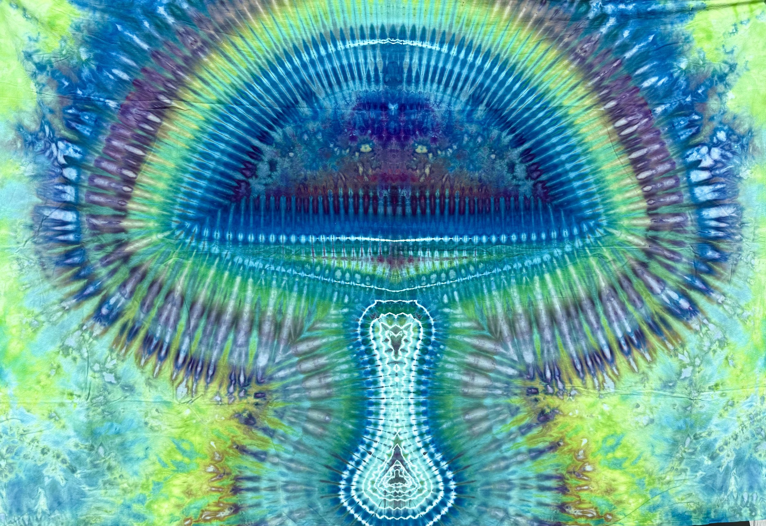 Mushroom ice dyed tapestry