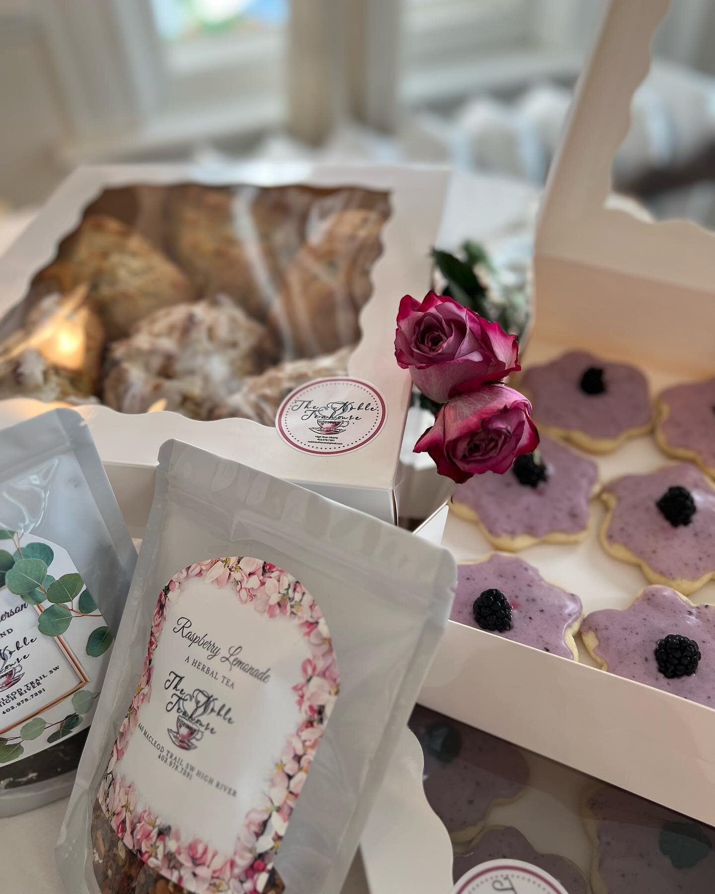 Take away treats! 💕🌸💕🌸
It&rsquo;s always a good idea to text in your orders in advance so you don&rsquo;t miss out on our fresh offerings every week!! 🌸403-978-7391

#treatstogo #weekendvibes #teatime