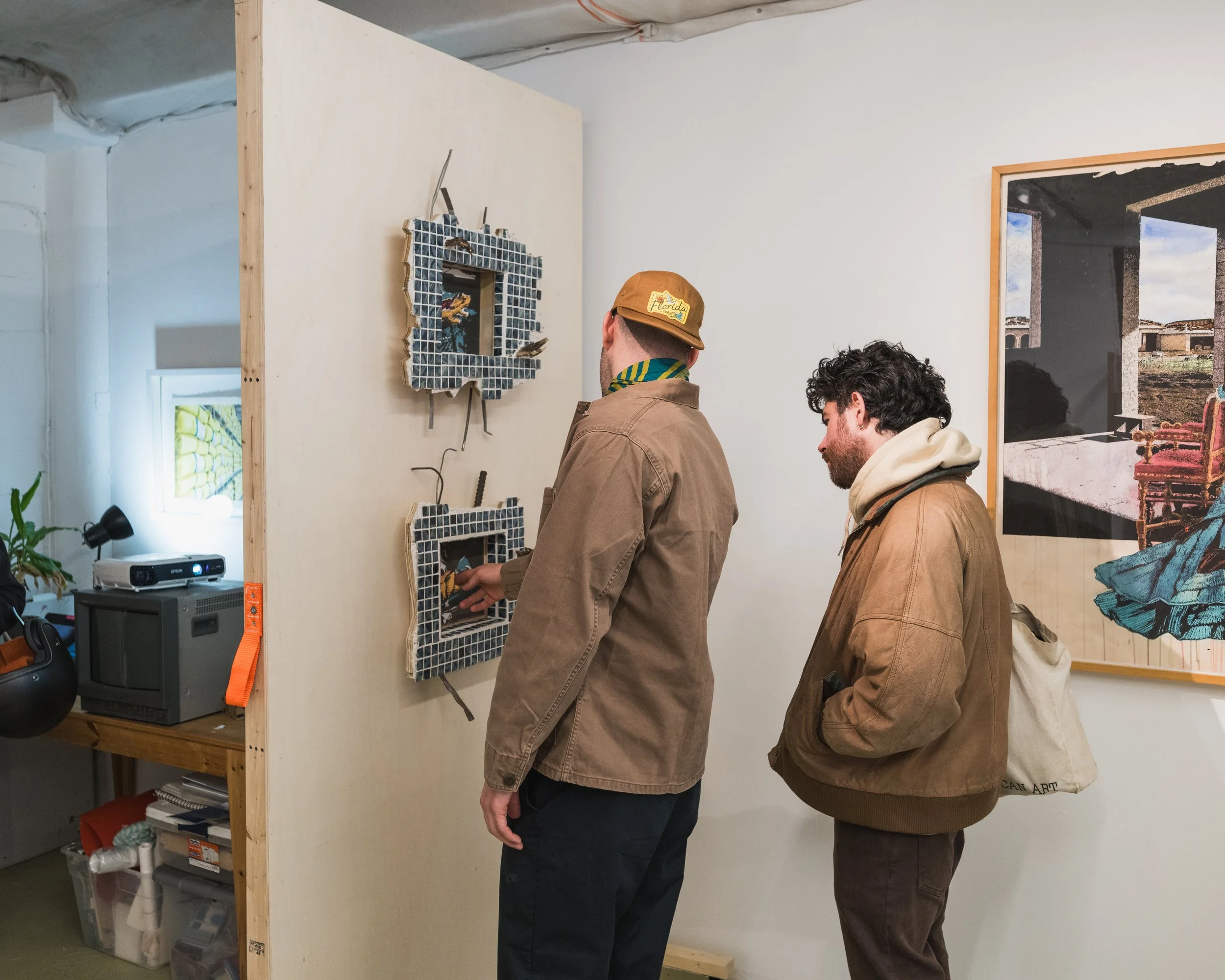  Harold Garcia V (El Quinto), studio space, 2025 (photo by Joel Jares) 