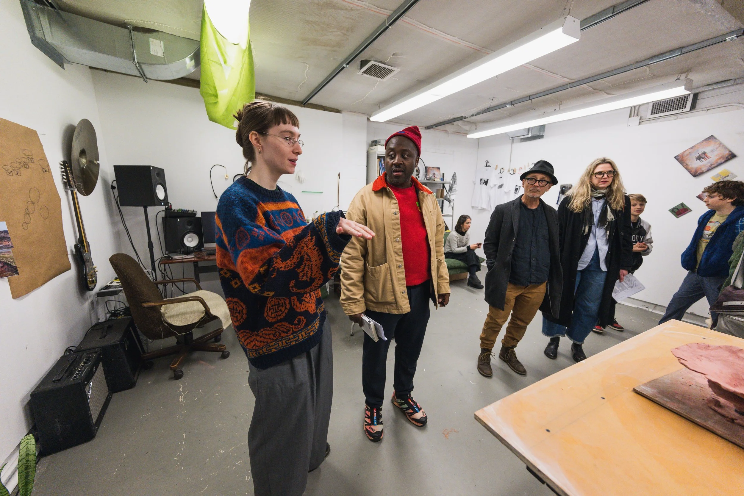  Önnu Ólafsdóttir (Asalaus), studio space, 2025 (photo by Joel Jares) 