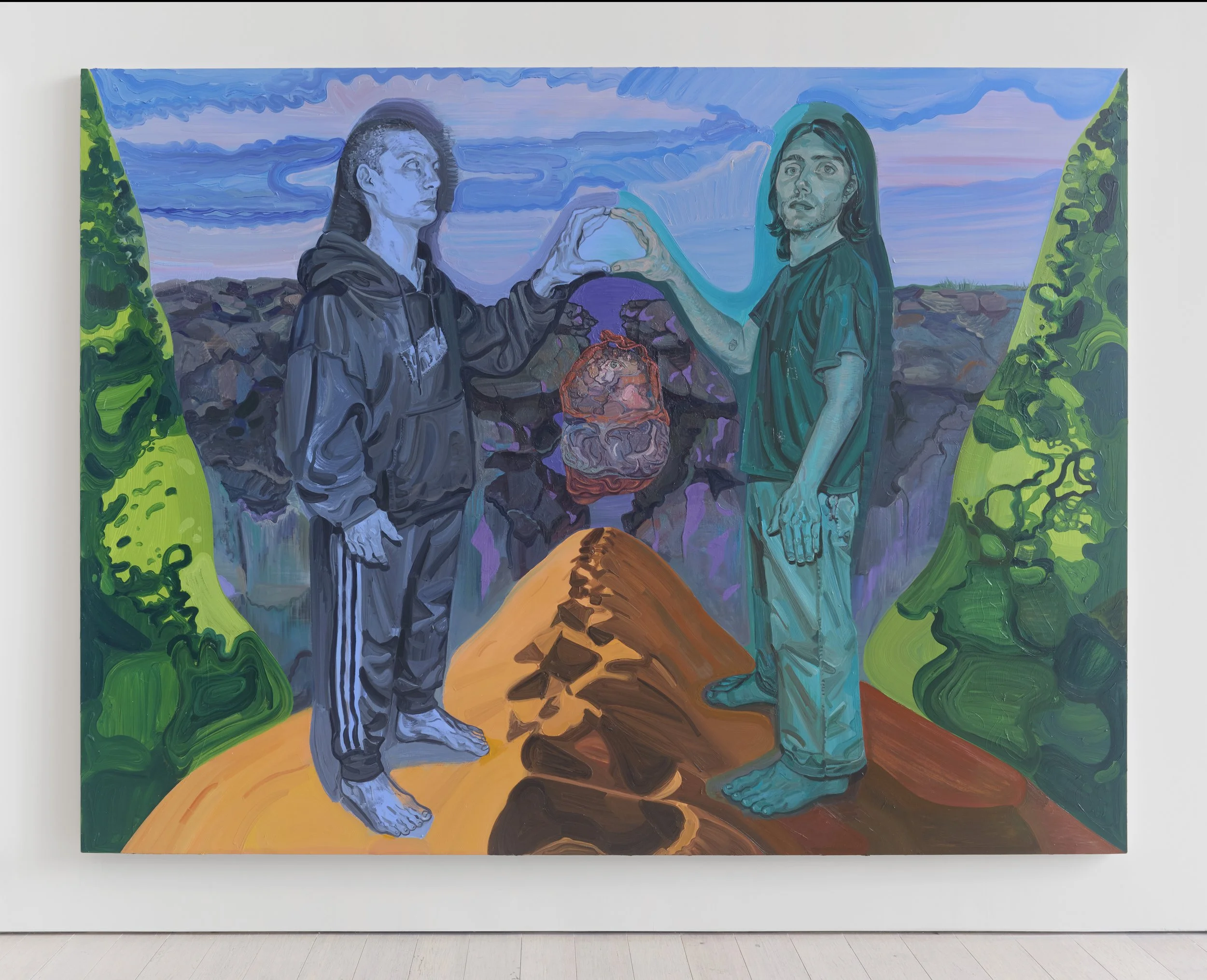 artwork on display in a gallery