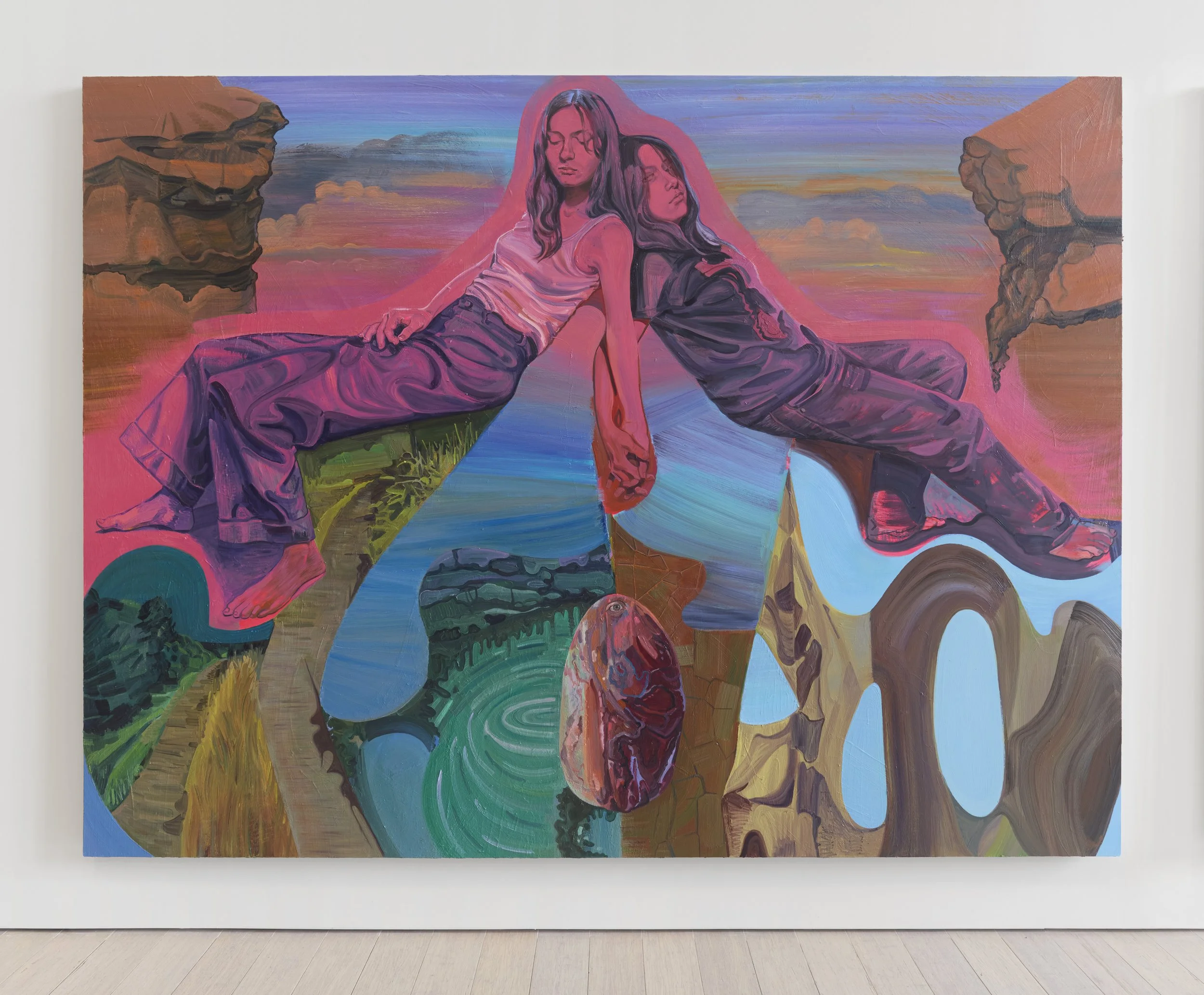 artwork on display in a gallery