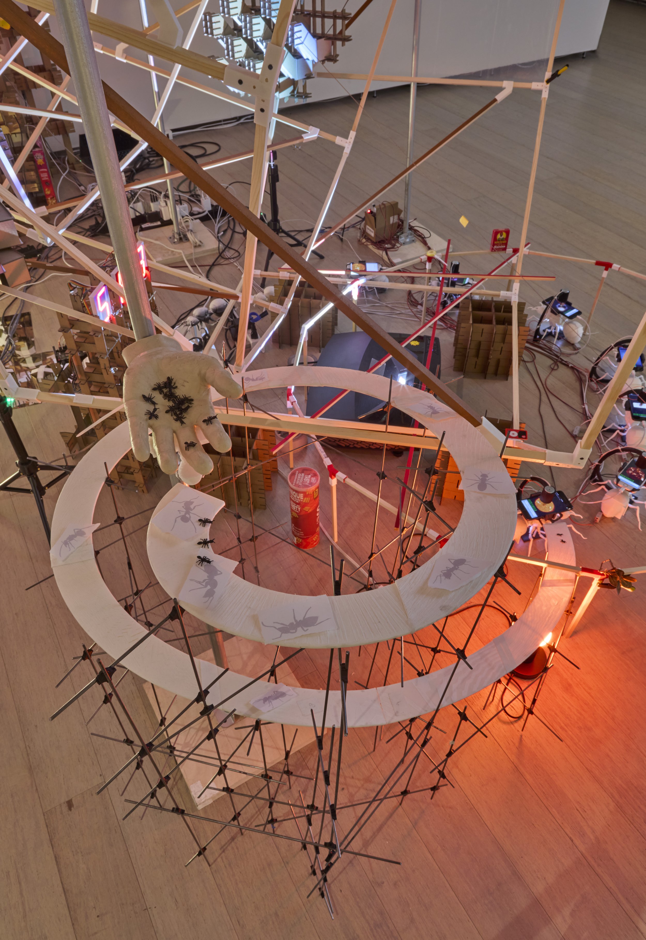 artwork on display in a gallery