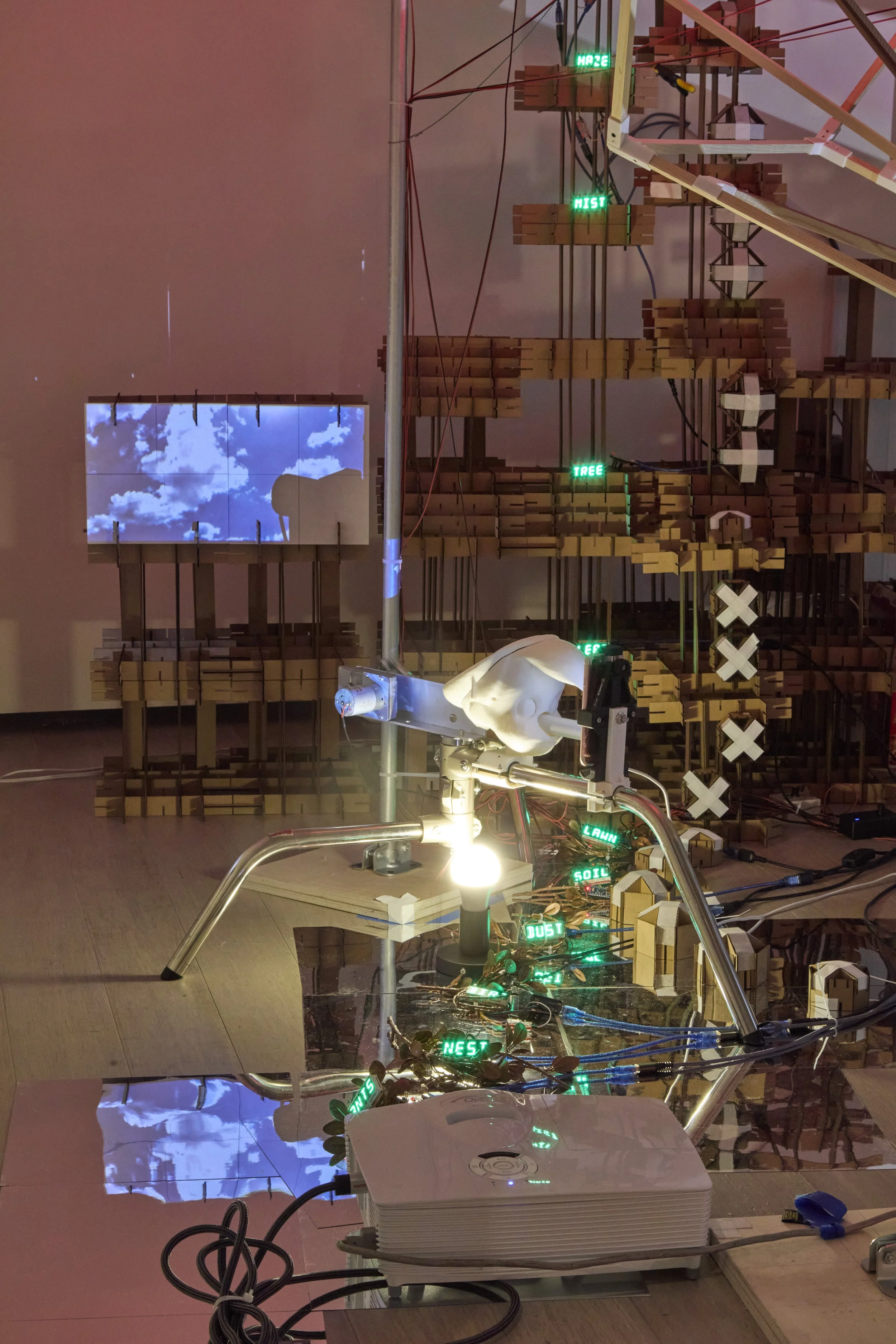 artwork on display in a gallery