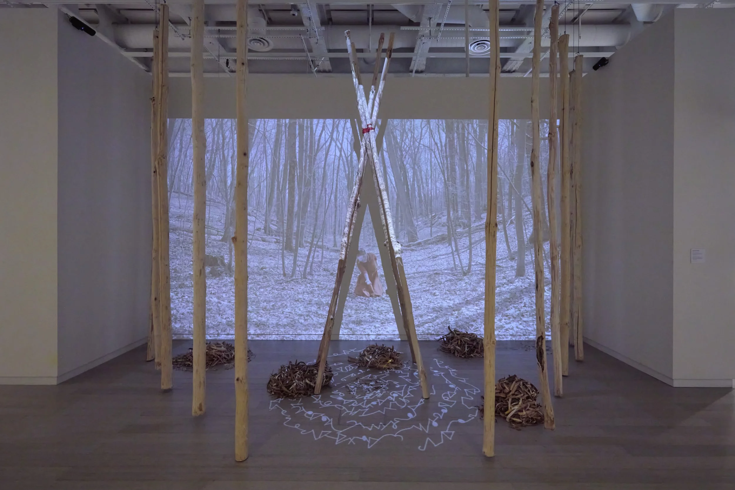 artwork on display in a gallery