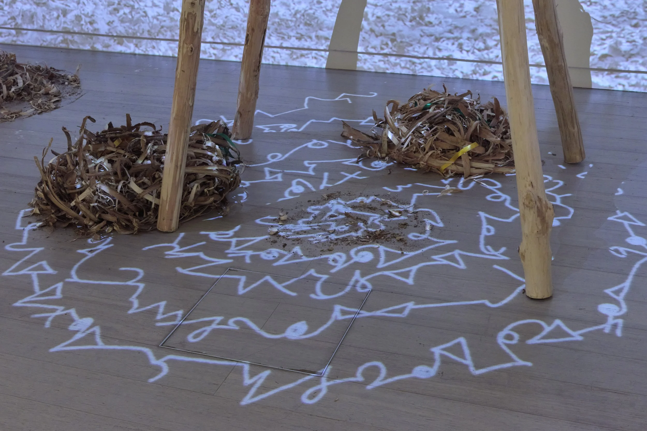 artwork on display in a gallery