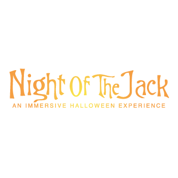Logo for Night of the Jack, an immersive Halloween experience.