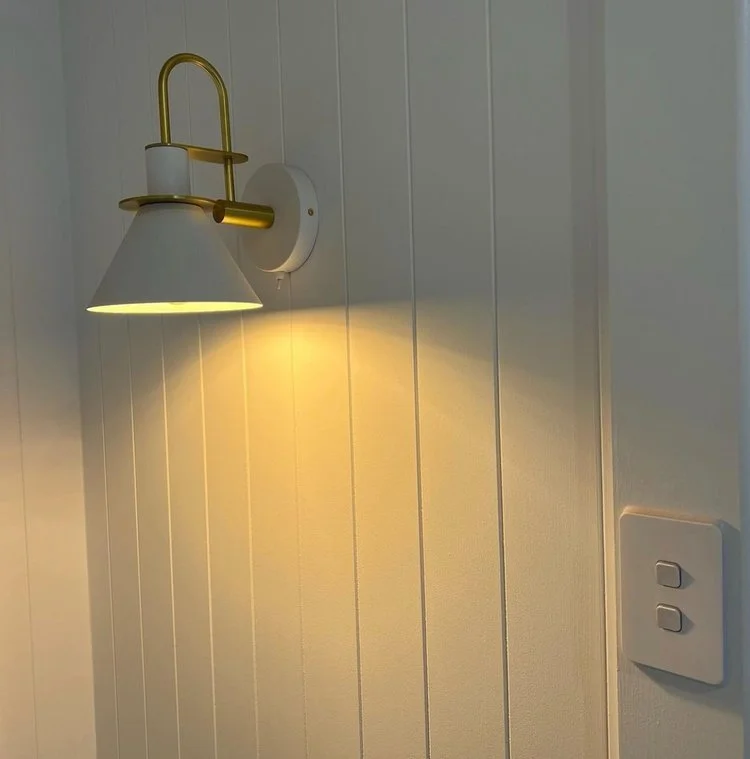 Elegant wall light fixture installed by professional electricians in Footscray