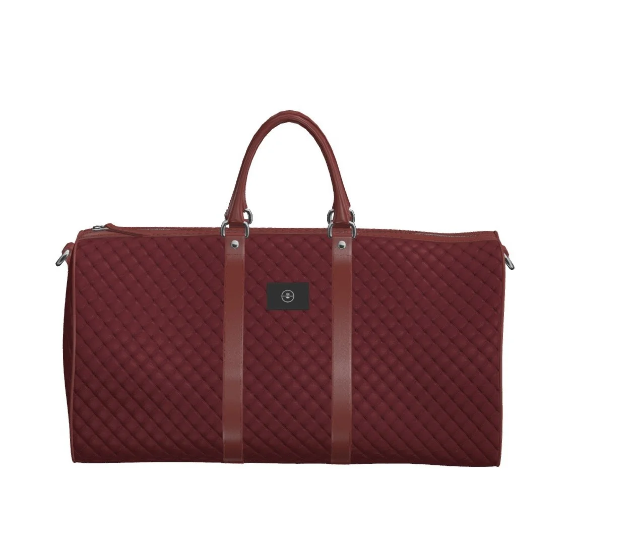 RED QUILTED X RED BOX CALF 