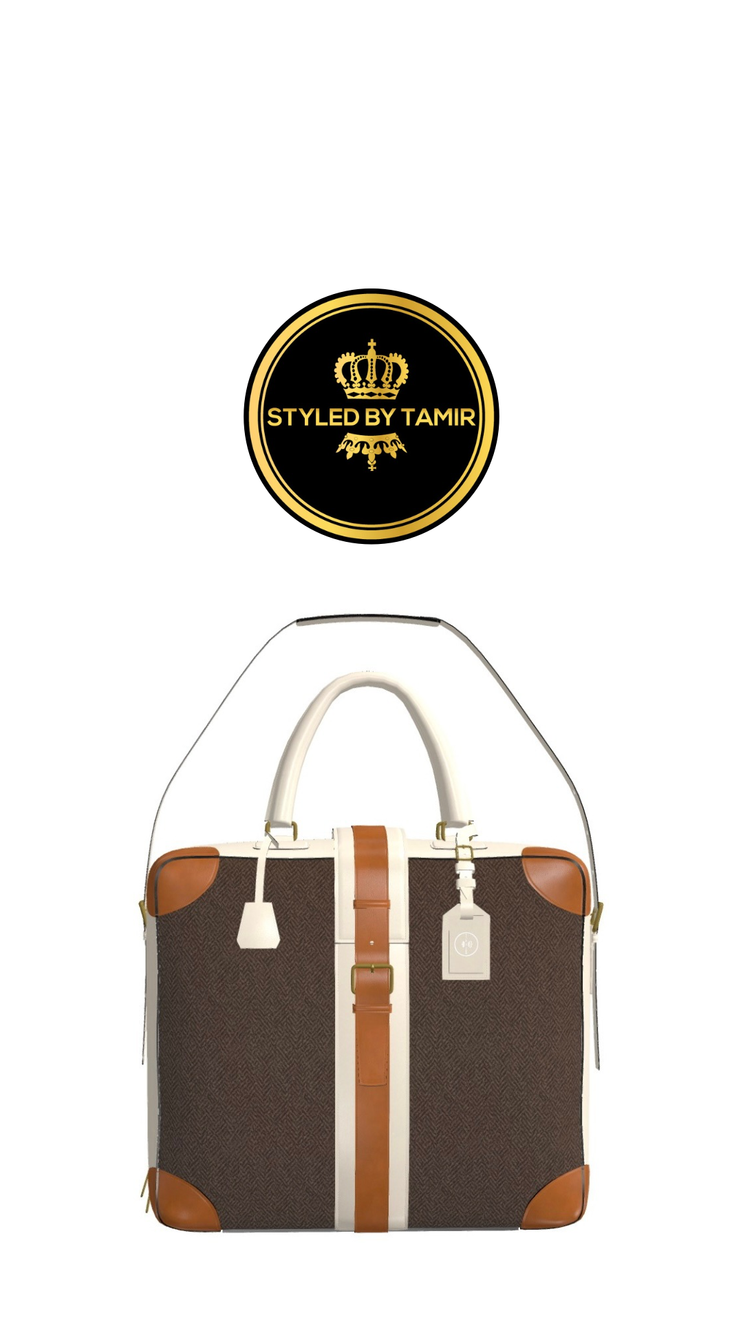 HERRINGBONE SARTORIAL X COGNAC X NUDE PAINTED CALF 