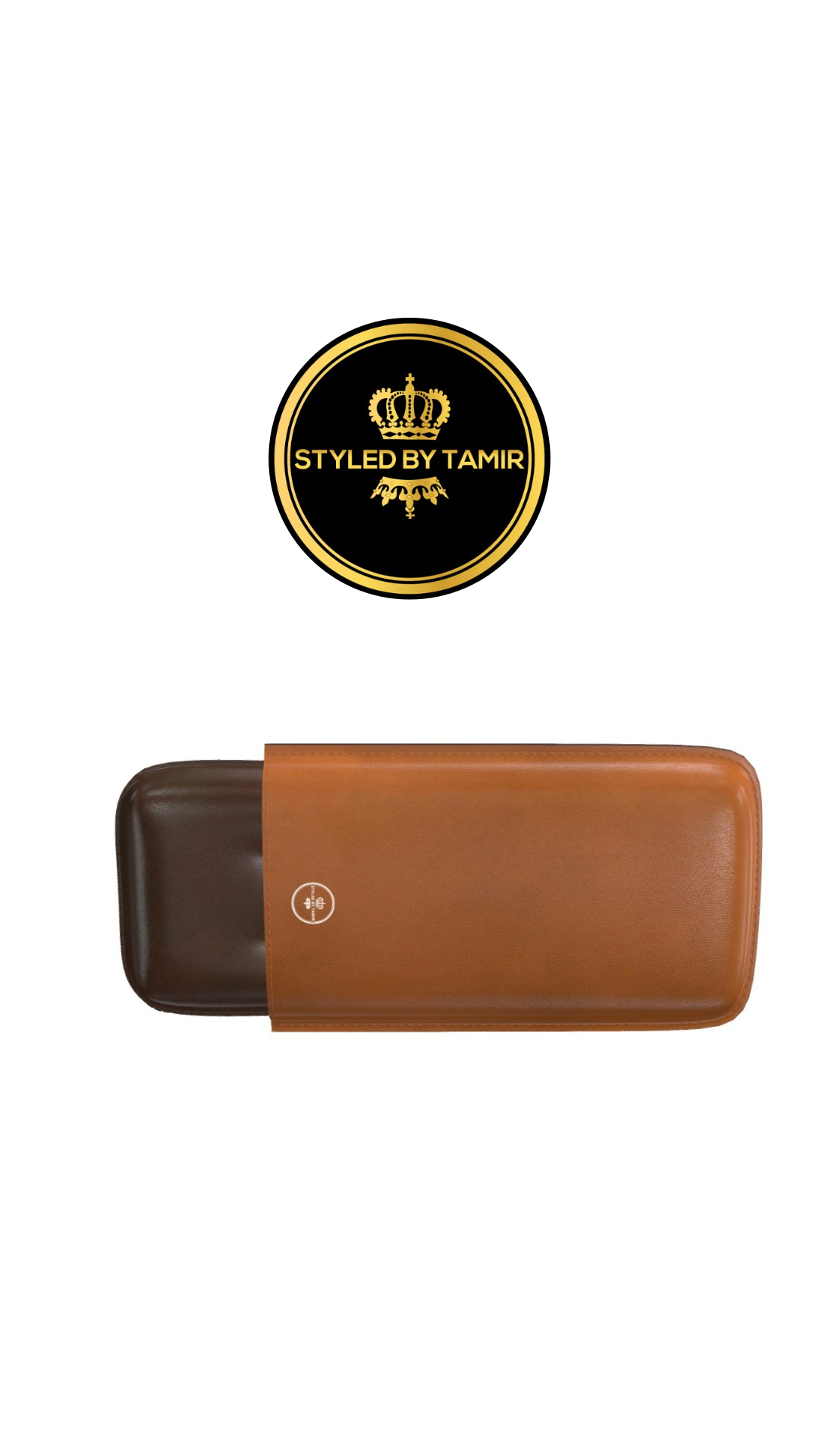 COGNAC PAINTED CALF X DARK BROWN PAINTED CALF 