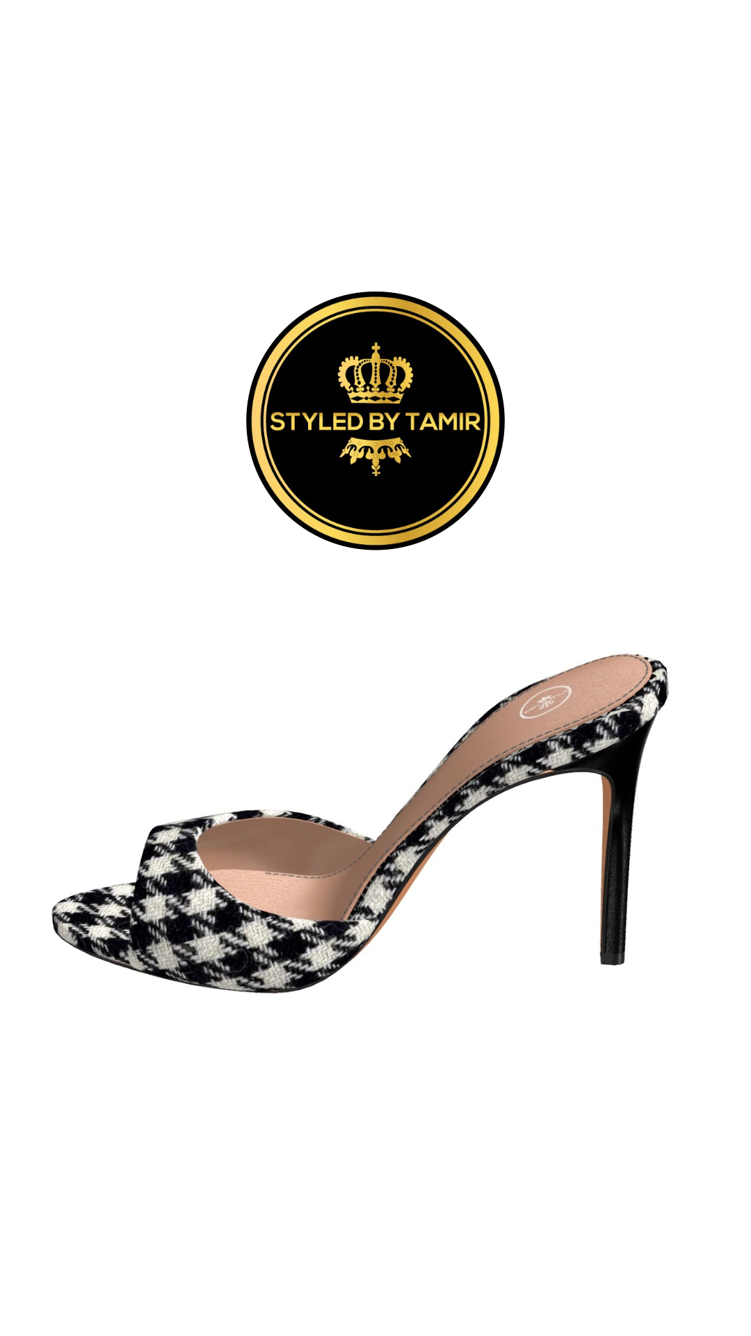 HOUNDSTOOTH X BLACK METALLIC 