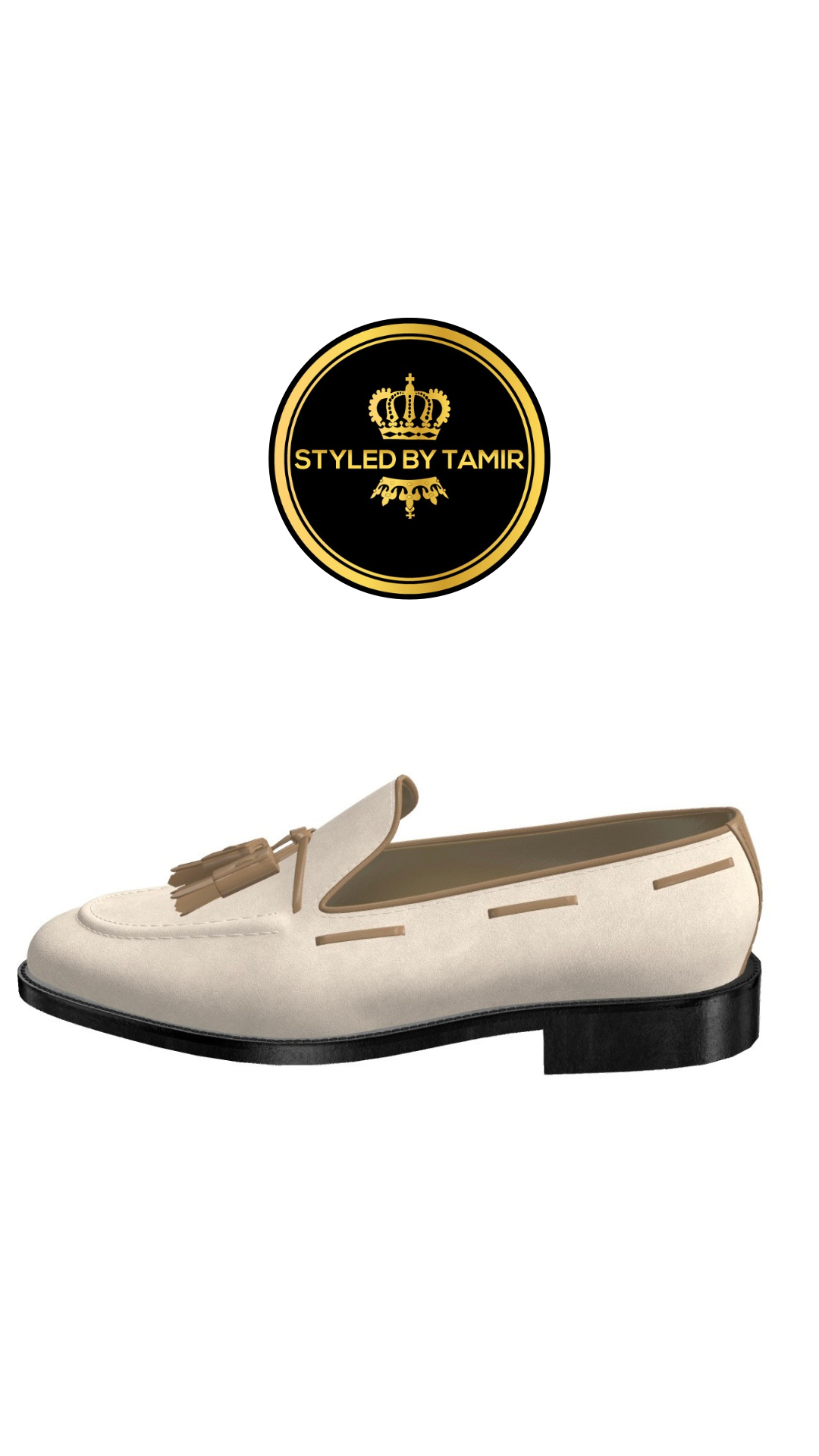 TAUPE SUEDE X NUDE LUXE CALF 