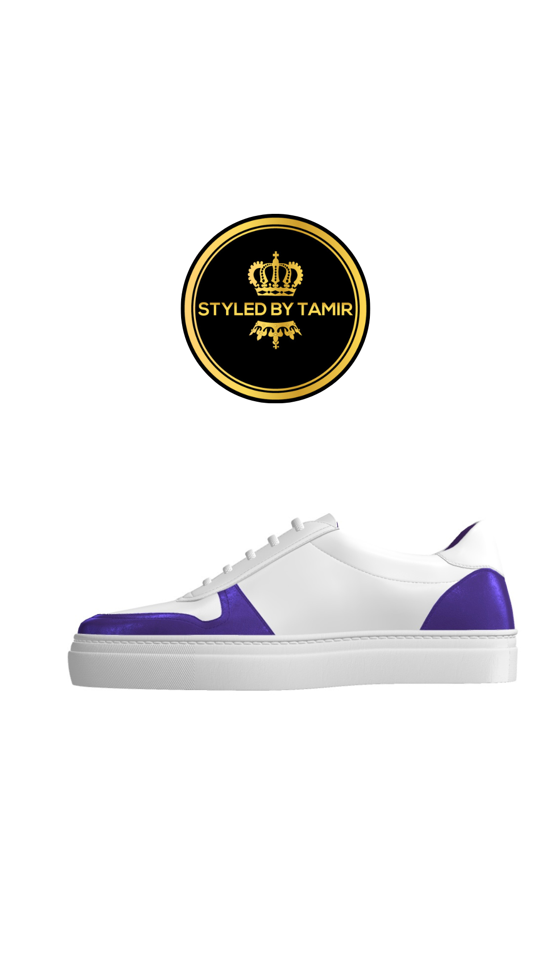 WHITE NAPPA X METALLIC PURPLE 