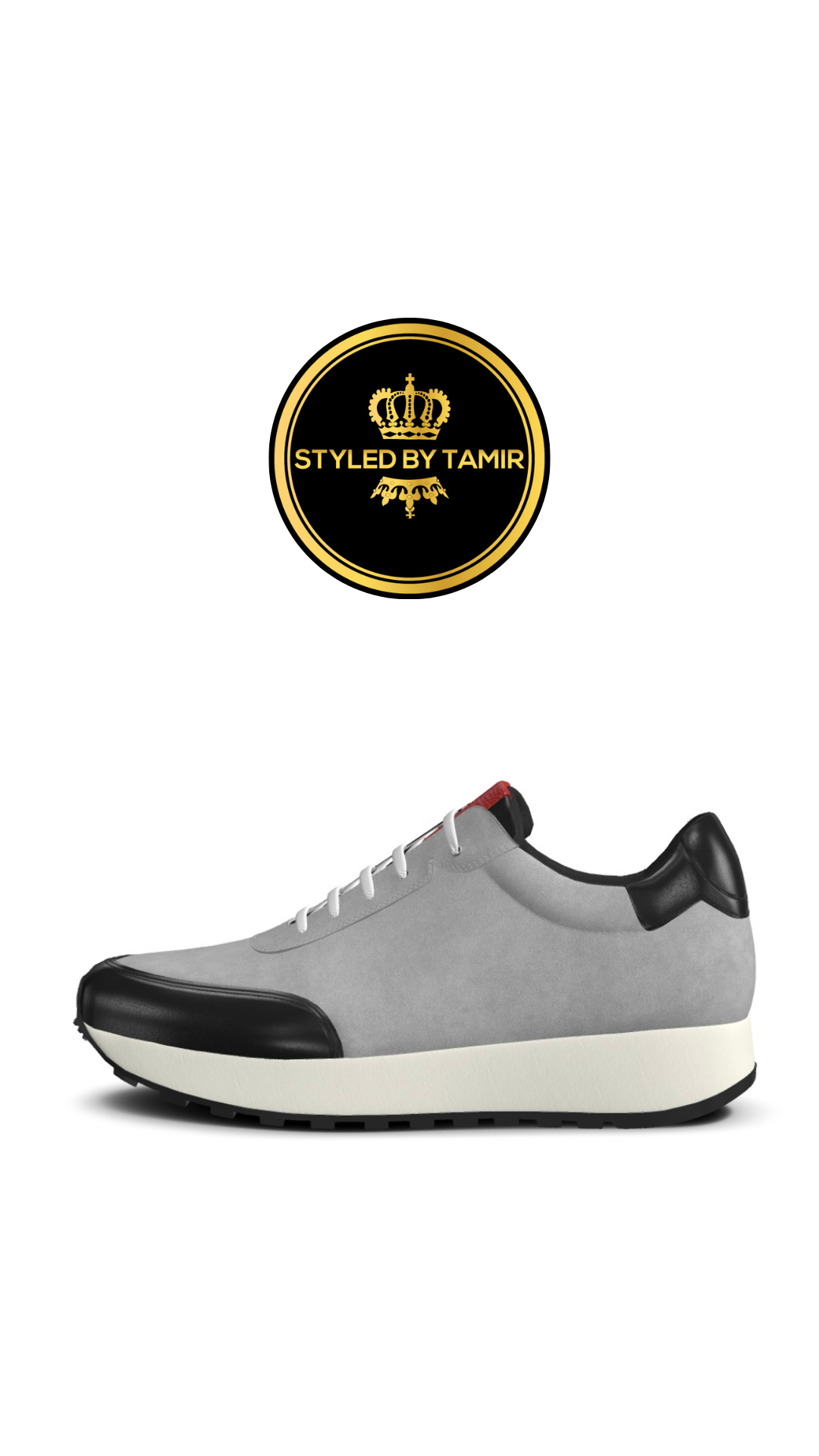 LIGHT GREY X BLACK X RED