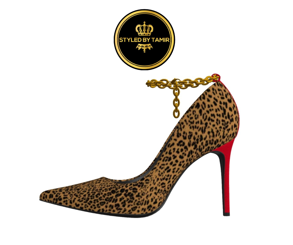 LEOPARD X RED ITALIAN SUEDE 