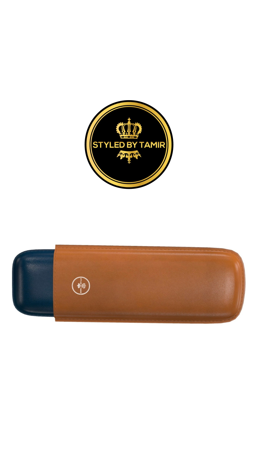 COGNAC X NAVY PAINTED CALF