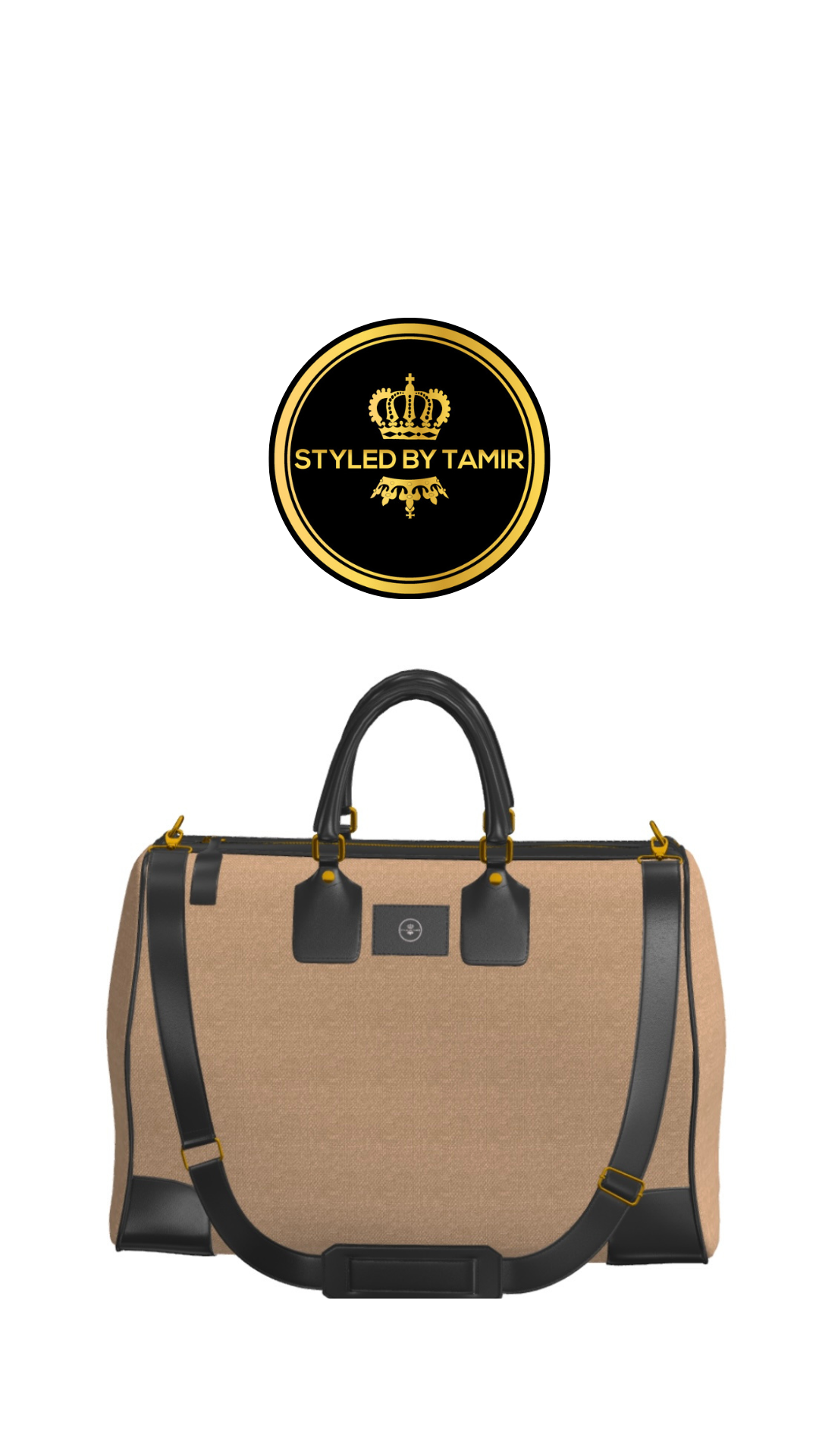 TAN LINEN X BLACK BOX CALF 