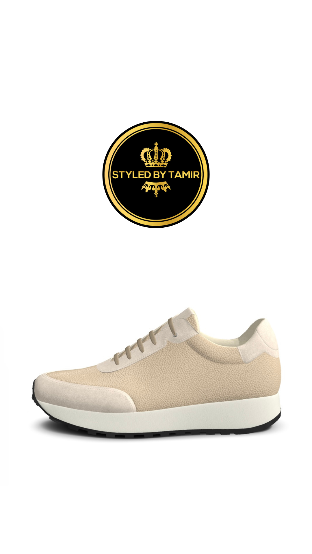 BEIGE FULLGRAIN X IVORY SUEDE 