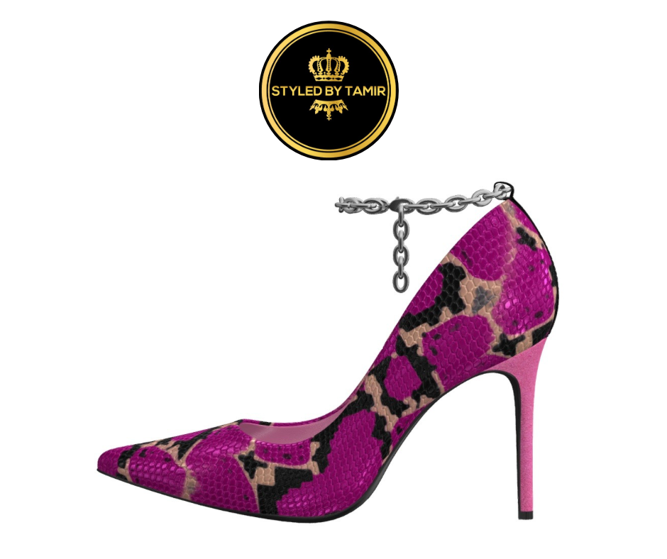 BERRY SNAKESKIN X ORCHID SUEDE 