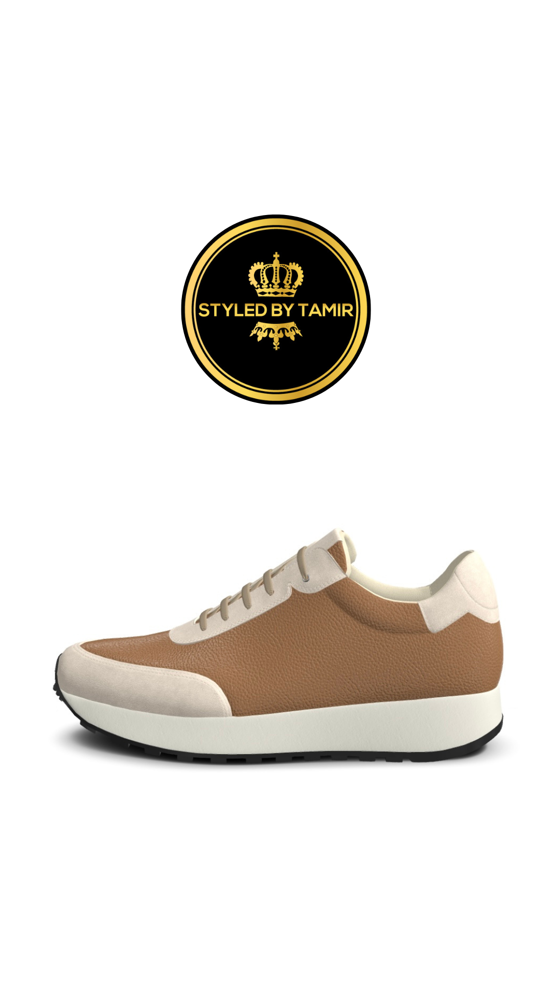 MEDIUM BROWN X IVORY