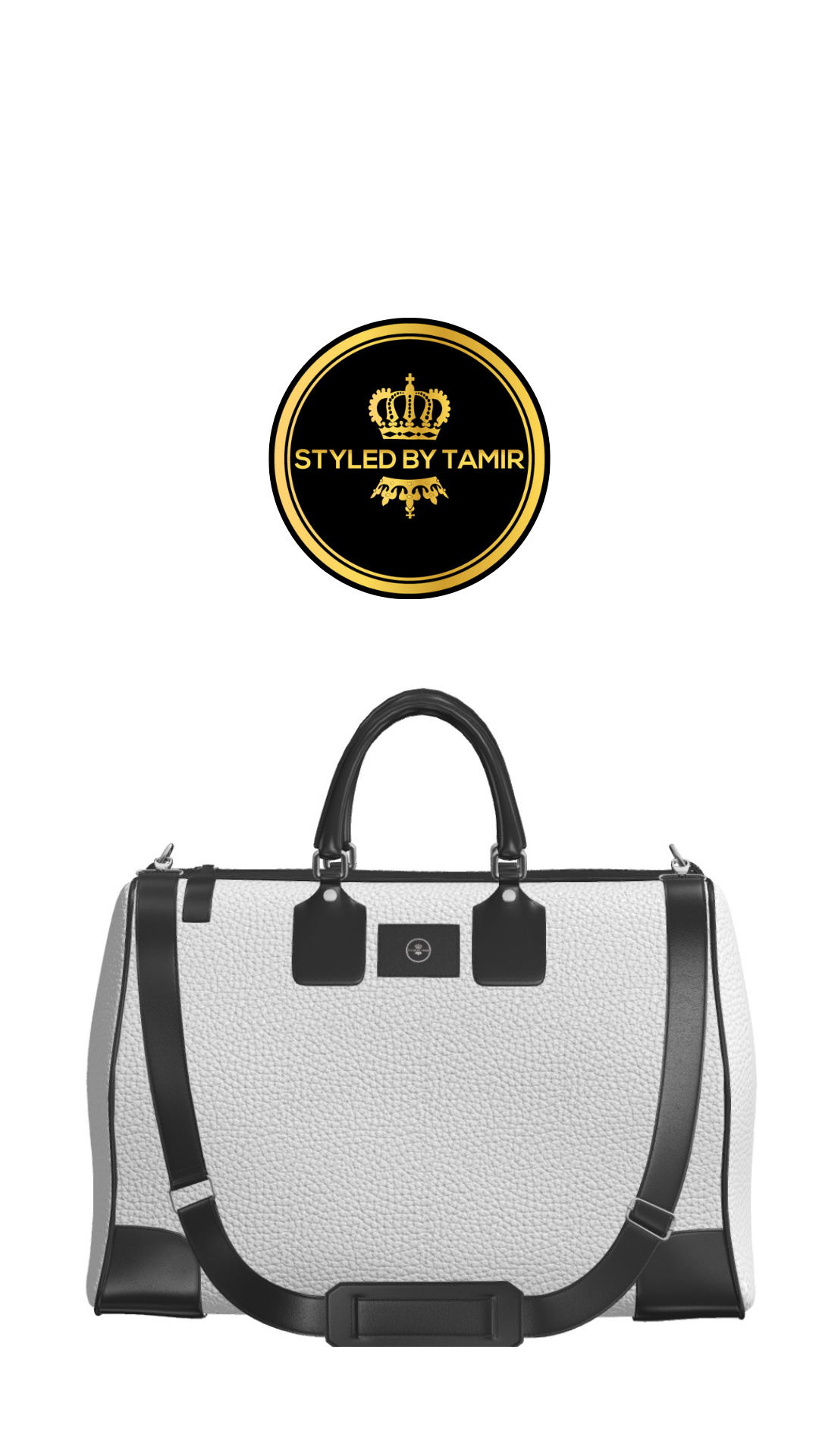 WHITE FULLGRAIN X BLACK BOX CALF 