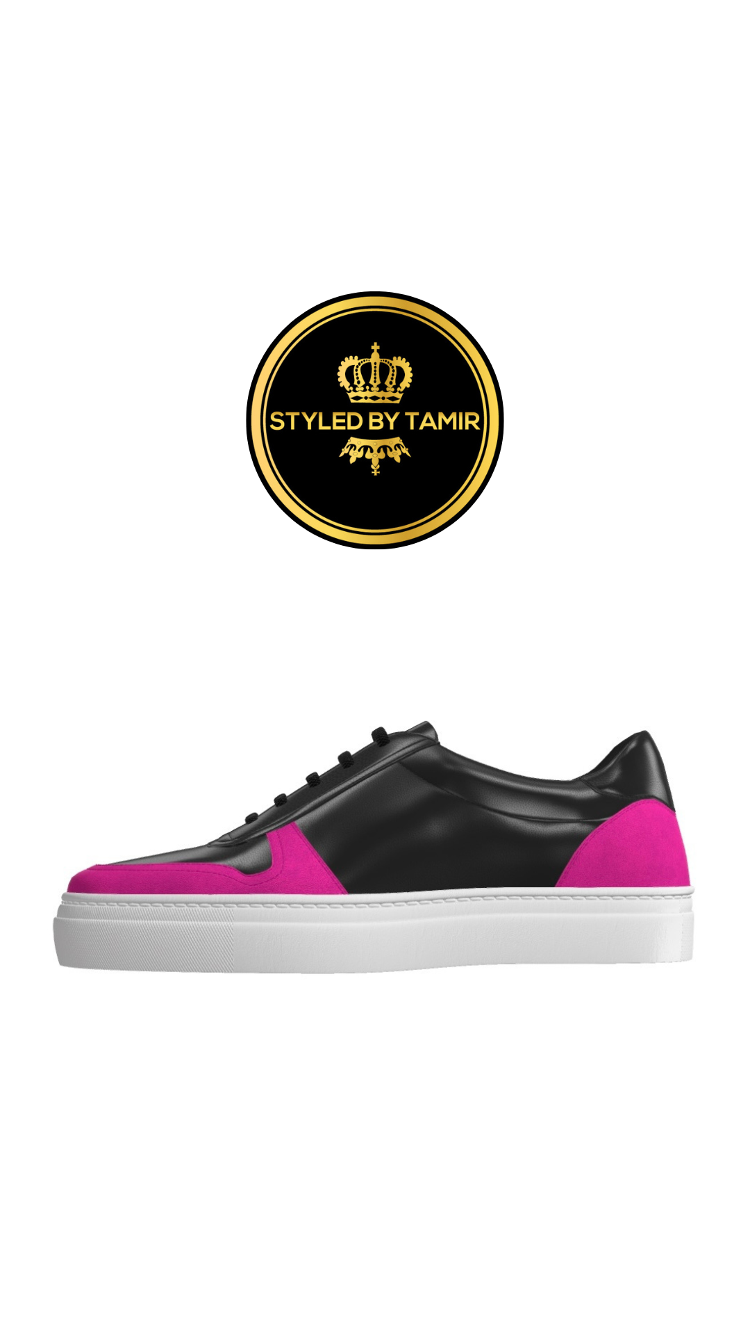 BLACK NAPPA X FUSCHIA SUEDE