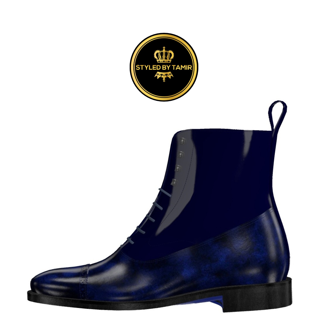 MIDNIGHT MUSEUM PATINA X COBALT BLUE PATENT