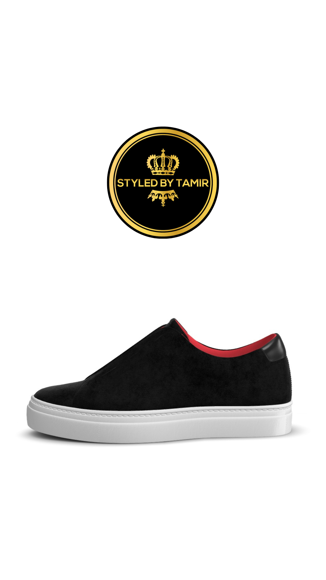 BLACK SUEDE X BLACK NAPPA ACCENT