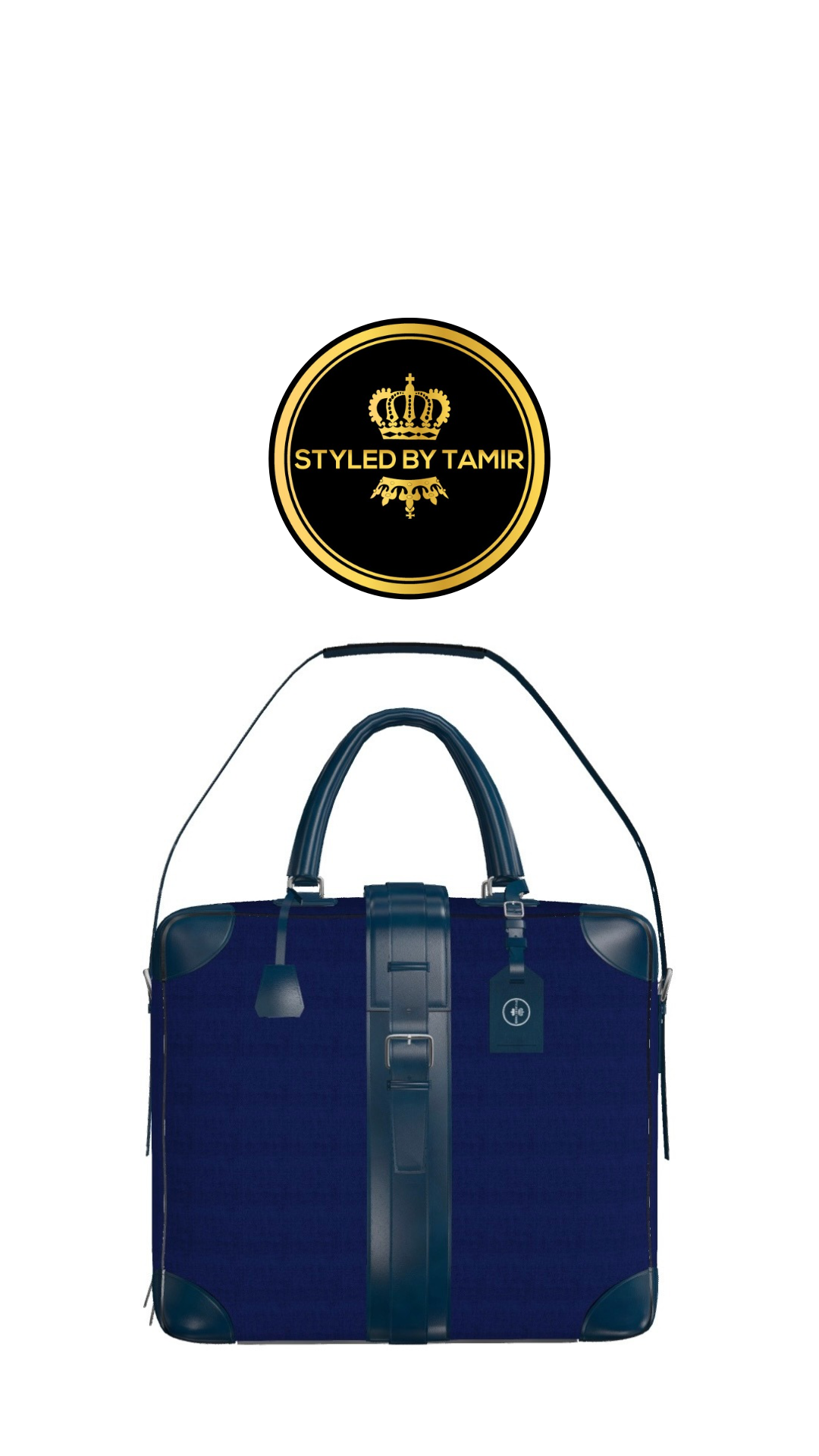 FLANNEL NAVY X NAVY PAINTED CALF 