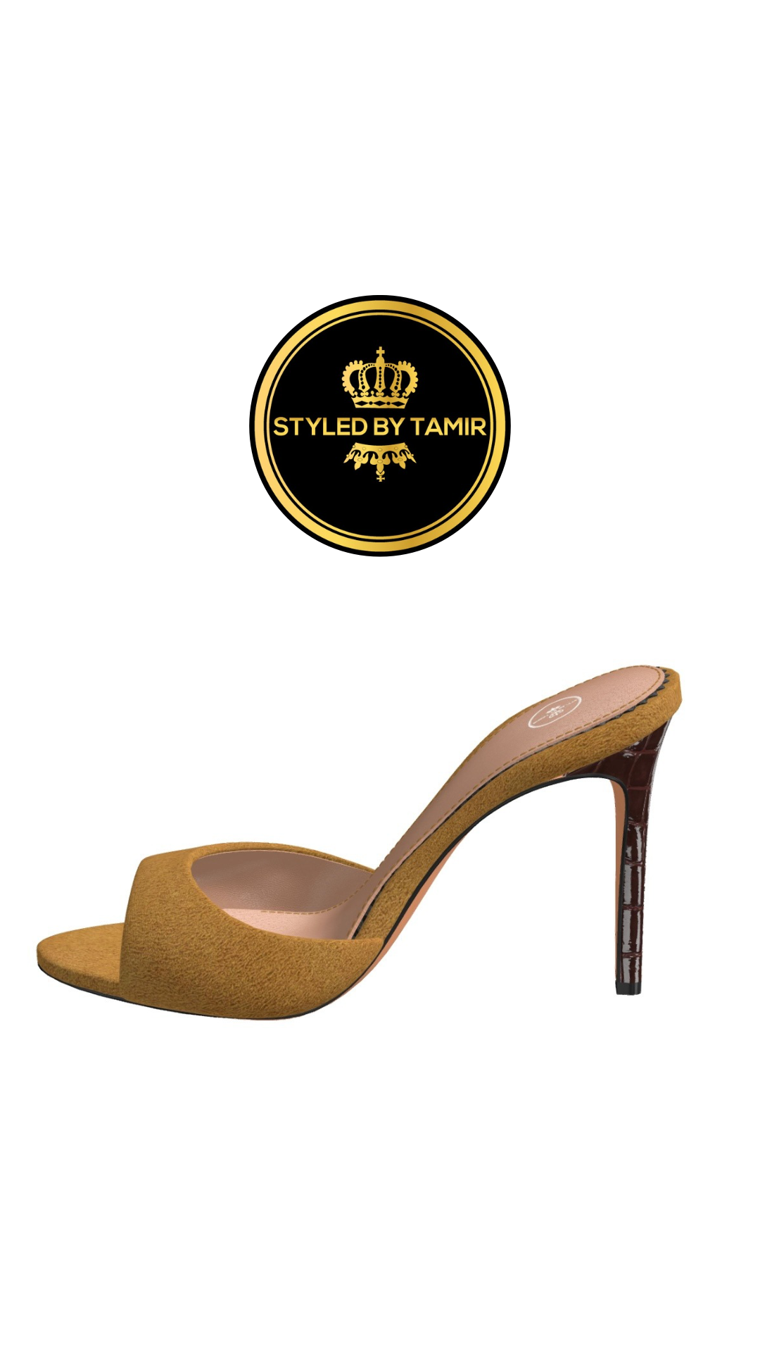 SAND DESERT ITALIAN SUEDE X DARK BROWN CROC