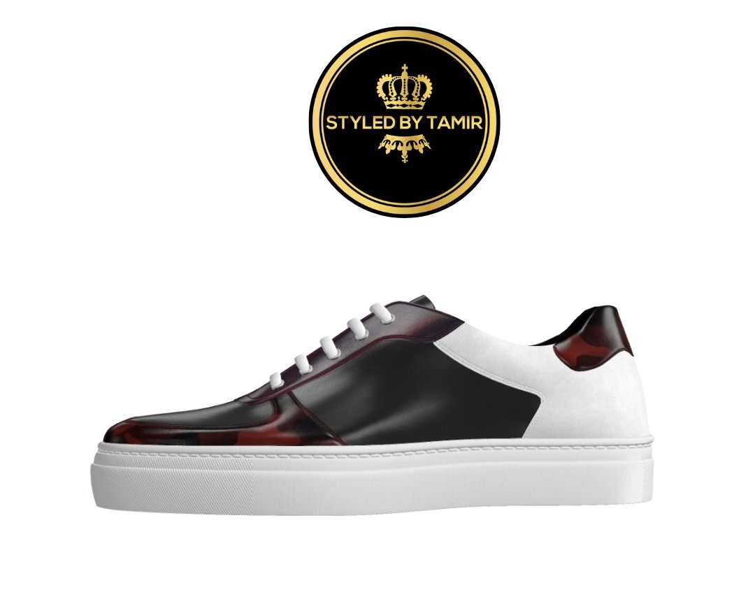 Black Nappa X Burgundy Patina X Burgundy Camo Patina