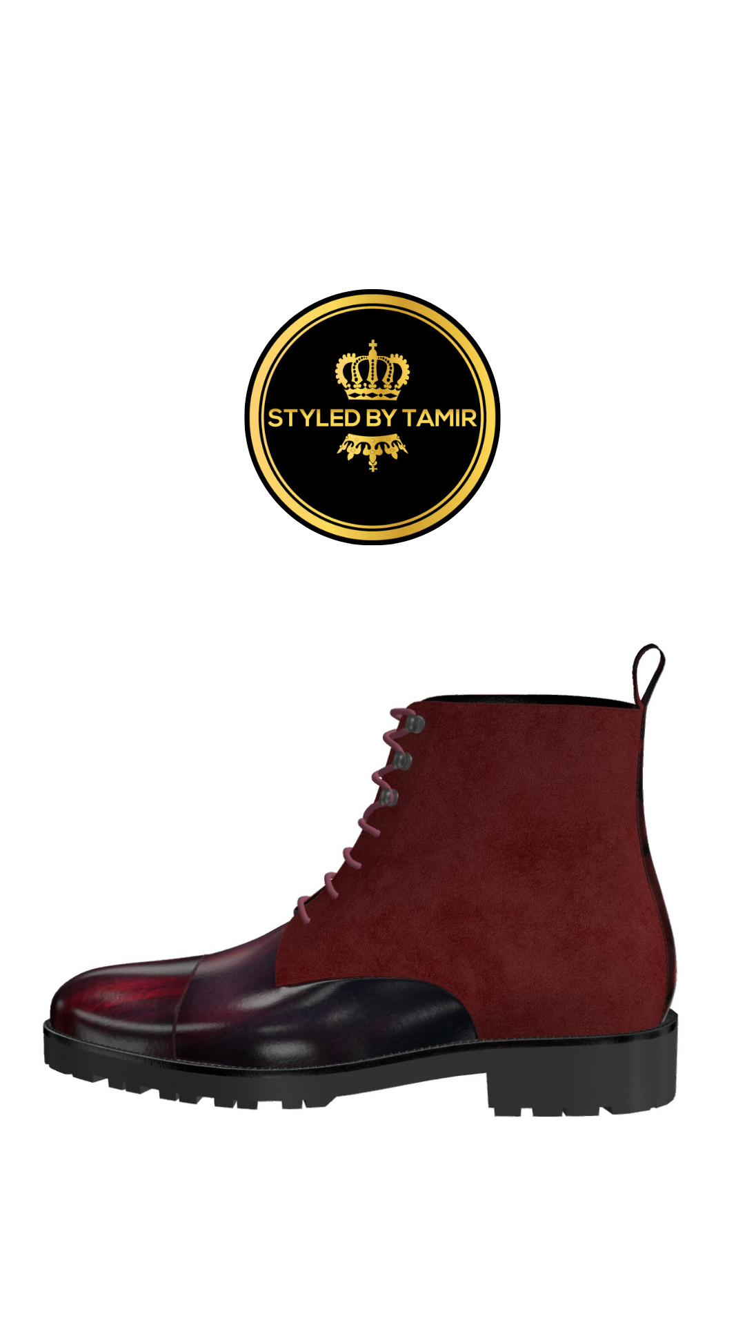 BURGUNDY SUEDE X BURGUNDY MULTI PATINA 