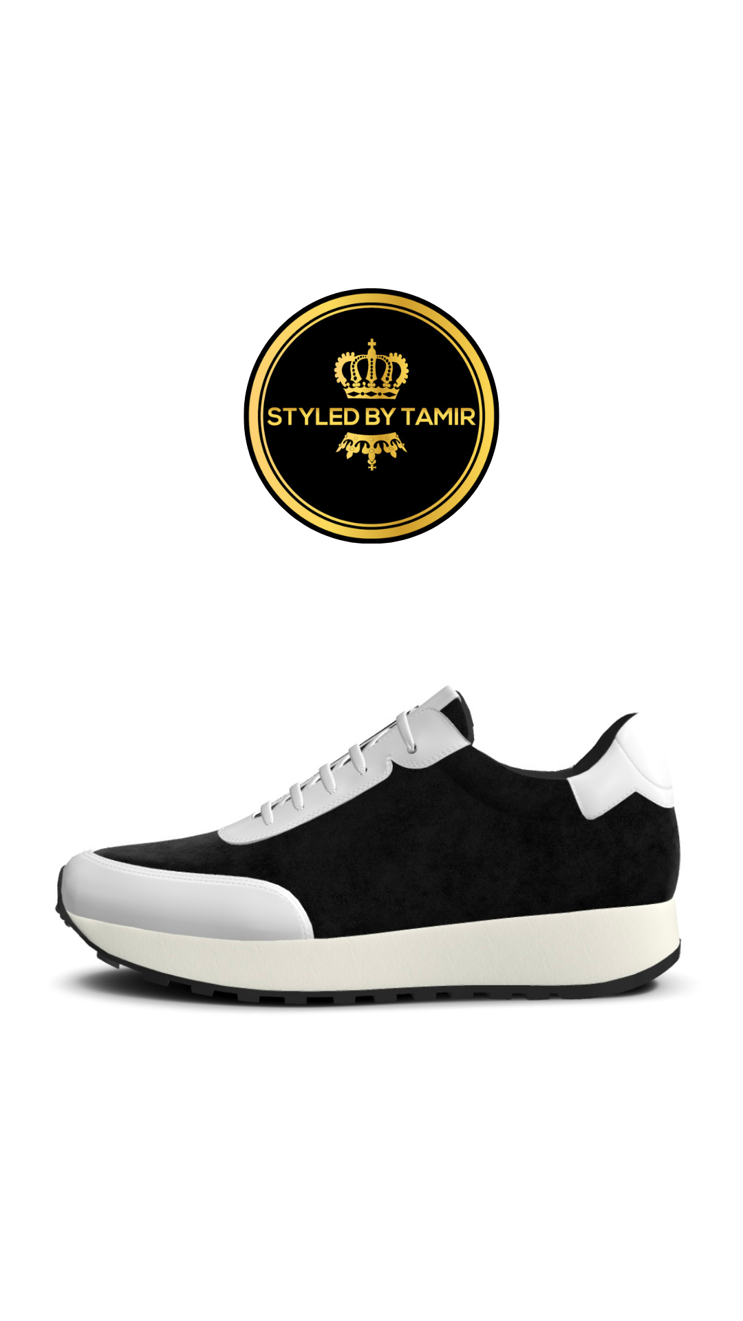 BLACK SUEDE X WHITE NAPPA 