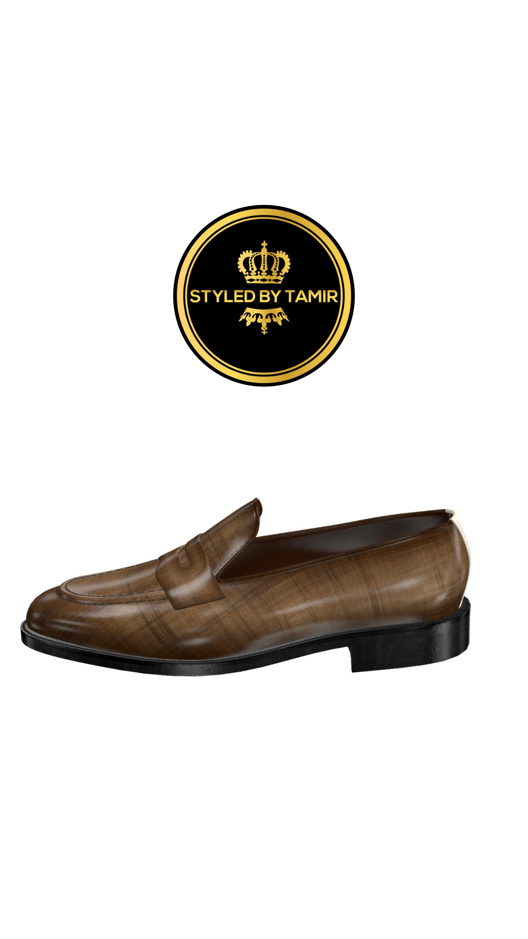 BROWN PAPIRO PATINA X IVORY SUEDE ACCENT 