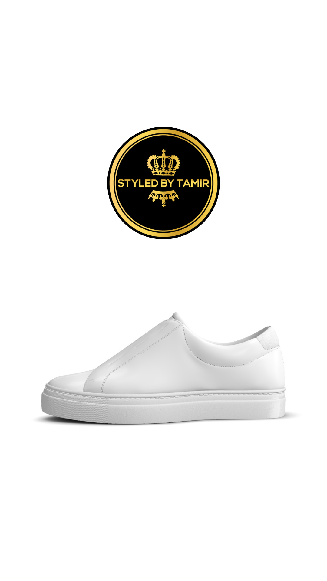 WHITE NAPPA X WHITE SUEDE ACCENT