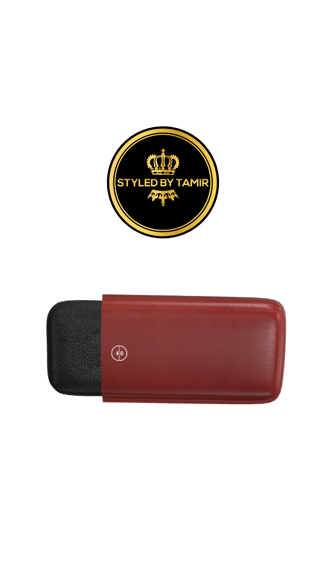 RED PAINTED CALF X BLACK FULLGRAIN 