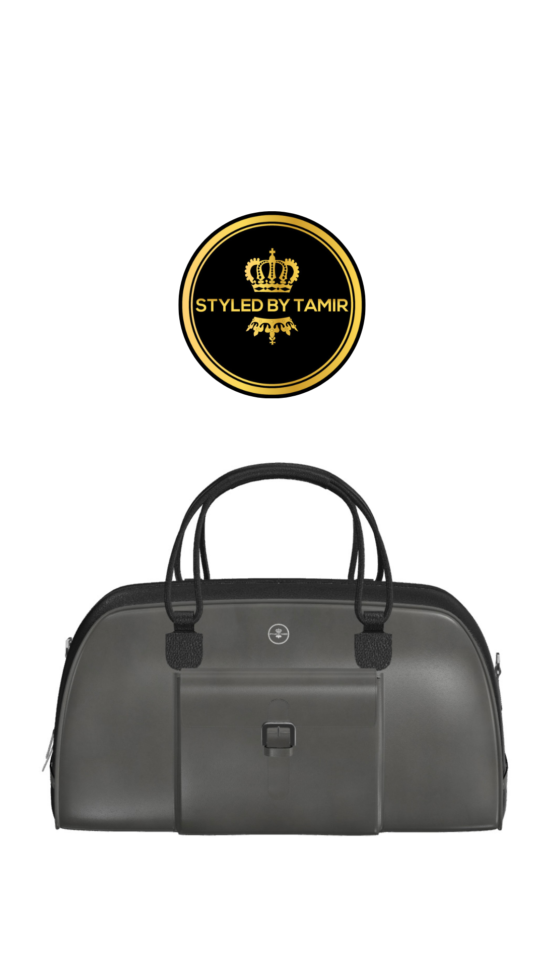 GREY PAINTED CALF X BLACK FULLGRAIN 