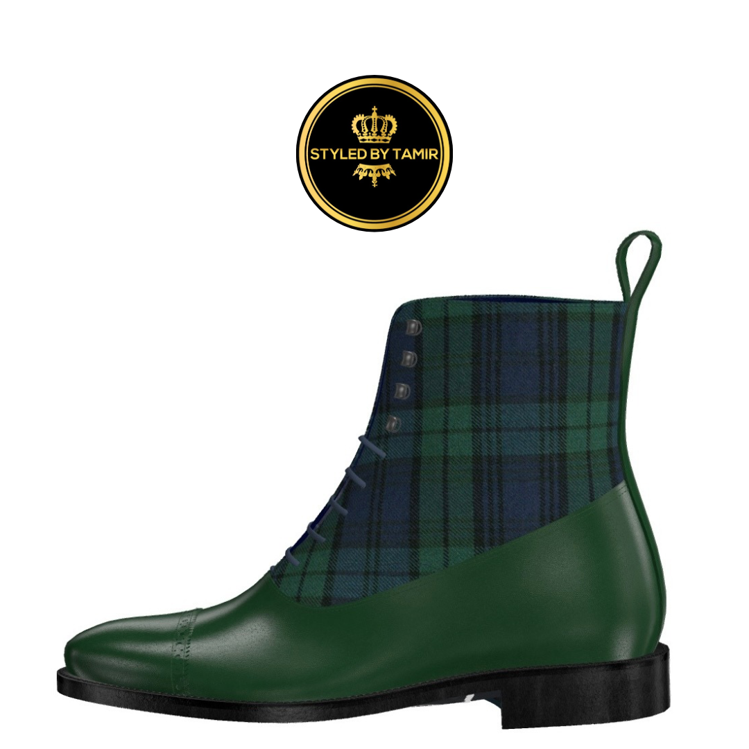 FOREST GREEN LUXE CALF X BLACKWATCH SARTORIAL 