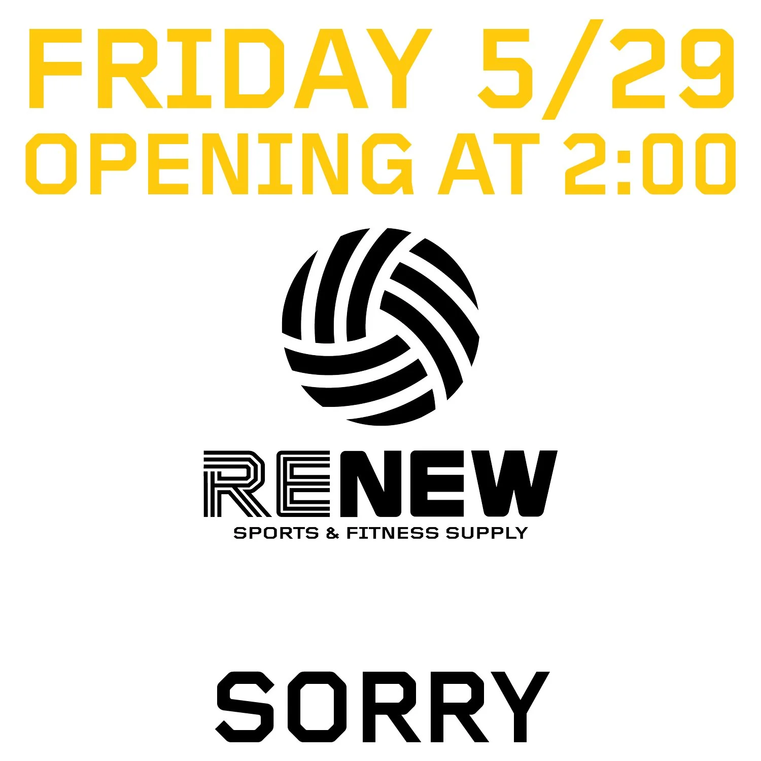SORRY.