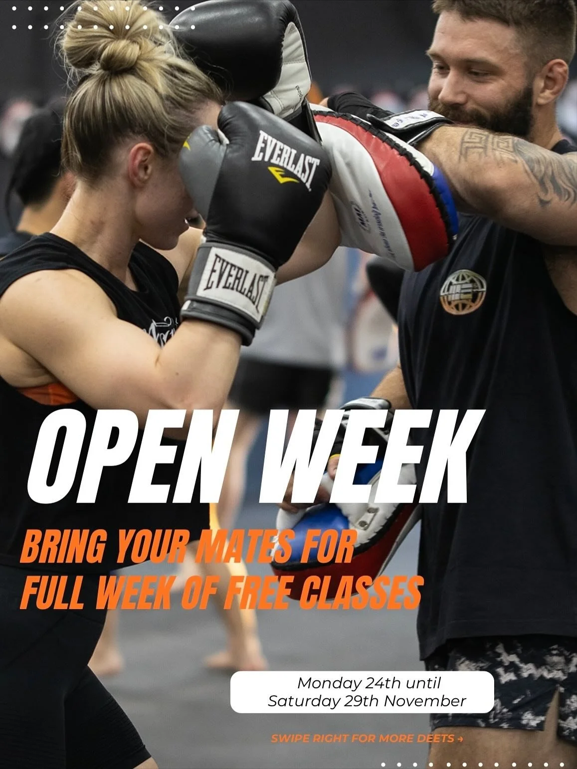 ❗️OPEN WEEK IS HERE! ❗️ A week dedicated to all those who support us along the way, and a chance to show them the inside of what we do, how it feels, and why we love it! No more &ldquo;How was the training?&rdquo; - let them experience it! Bring your