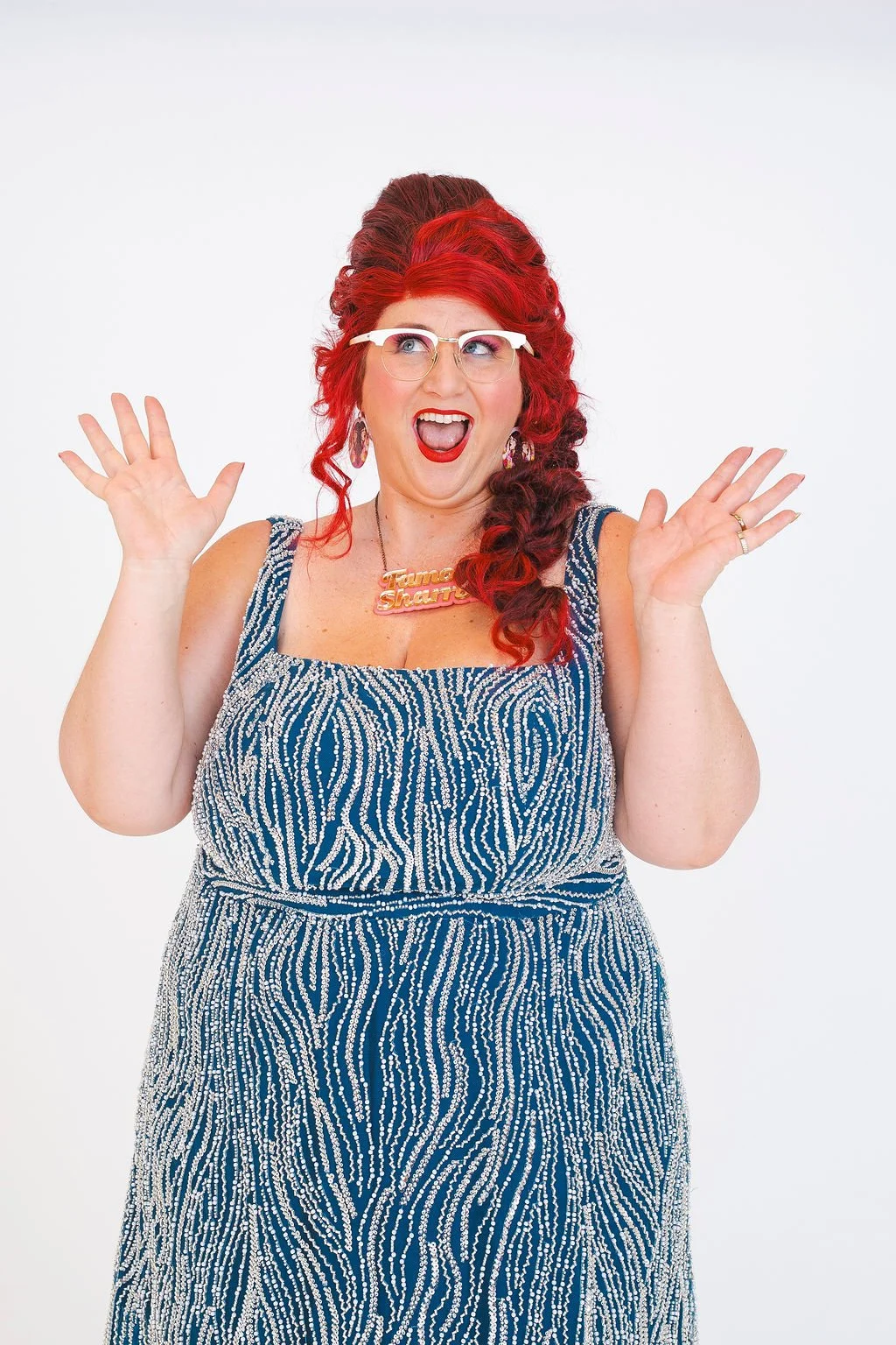 Famous Sharron_CLASSIC Sequin Surprise Hands Cute_WS.jpg