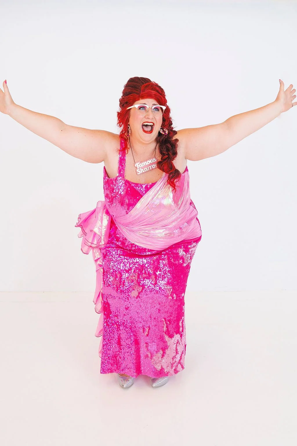 Famous Sharron_CLASSIC_Pink Sequin_Excited to see you_WS.jpg