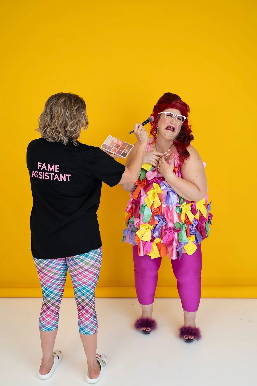 Famous Sharron_BTS Bows Makeup Grimace_WS.jpg